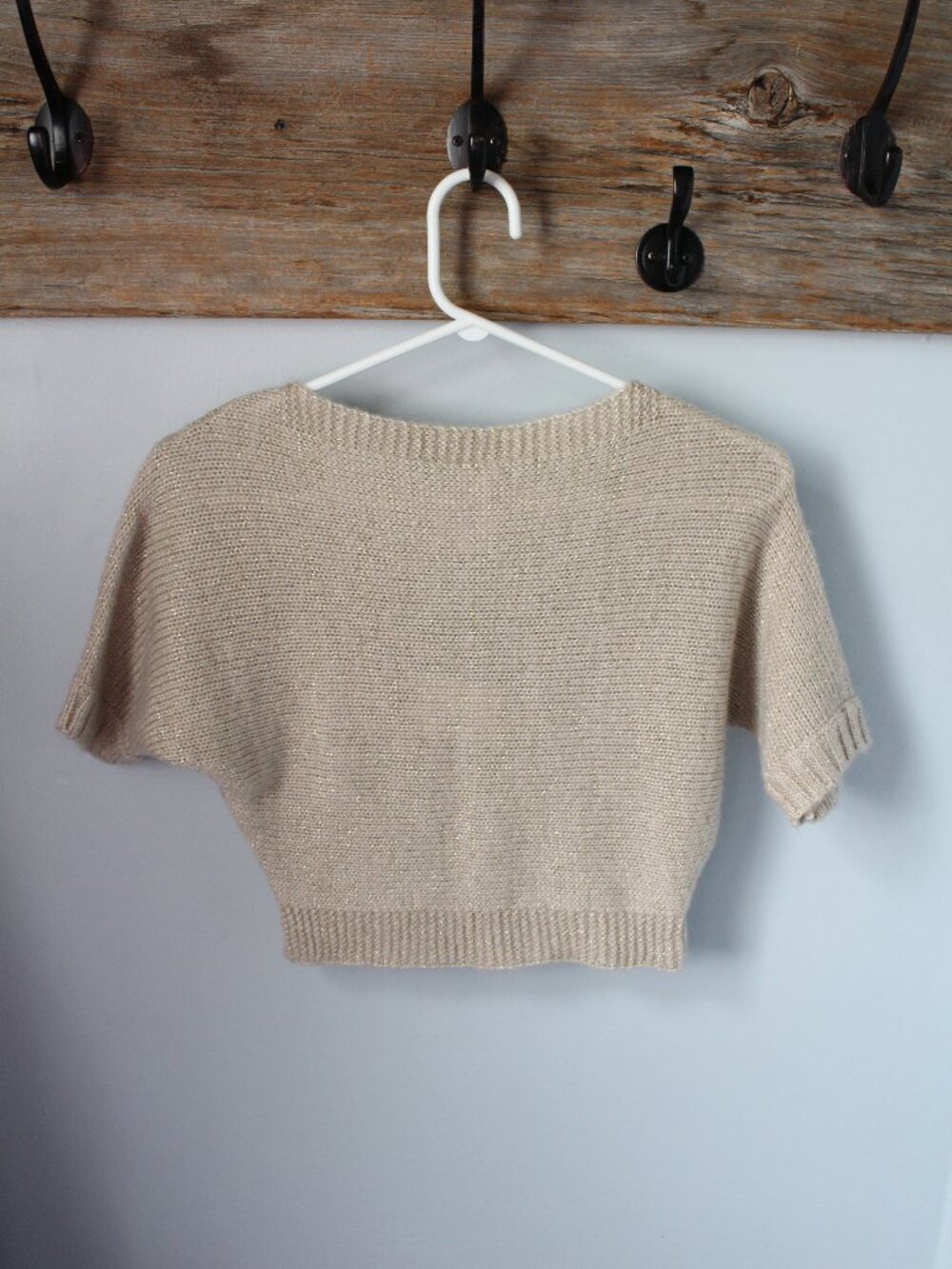 Gymboree Size S 5/6 Gold Foil Sweater